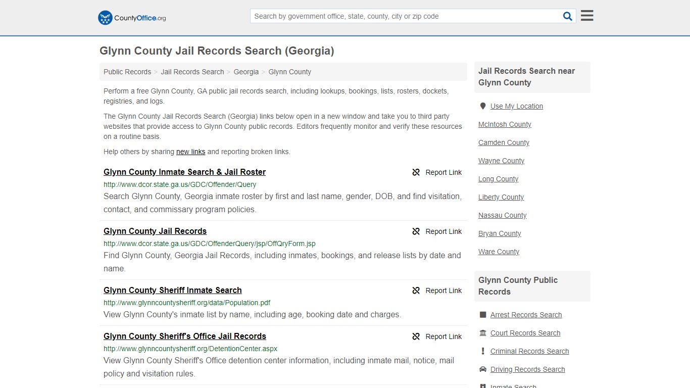 Jail Records Search - Glynn County, GA (Jail Rosters ...